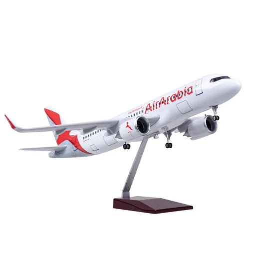 1/80 Arabia Airbus A320 47cm Diecast Aircraft Business Gift ABS Airplane Model Airbus A320 Arabia Airlines by PDG ibma