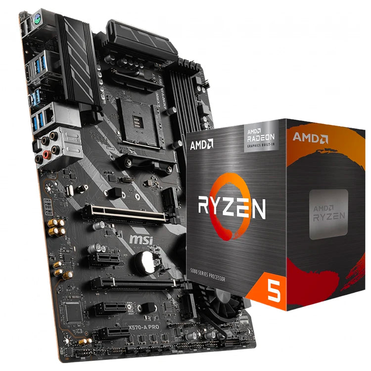 Used MSI X570-A PRO GAMING Motherboard with AMD Ryzen 5 7 5600G 5600X 5700G 5800X 5900X  5950X Desktop Processor