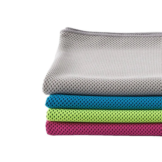 Wholesale Microfiber Cooling Towel Custom Logo Solid Color Knitted Technique Instant Cooling Effect