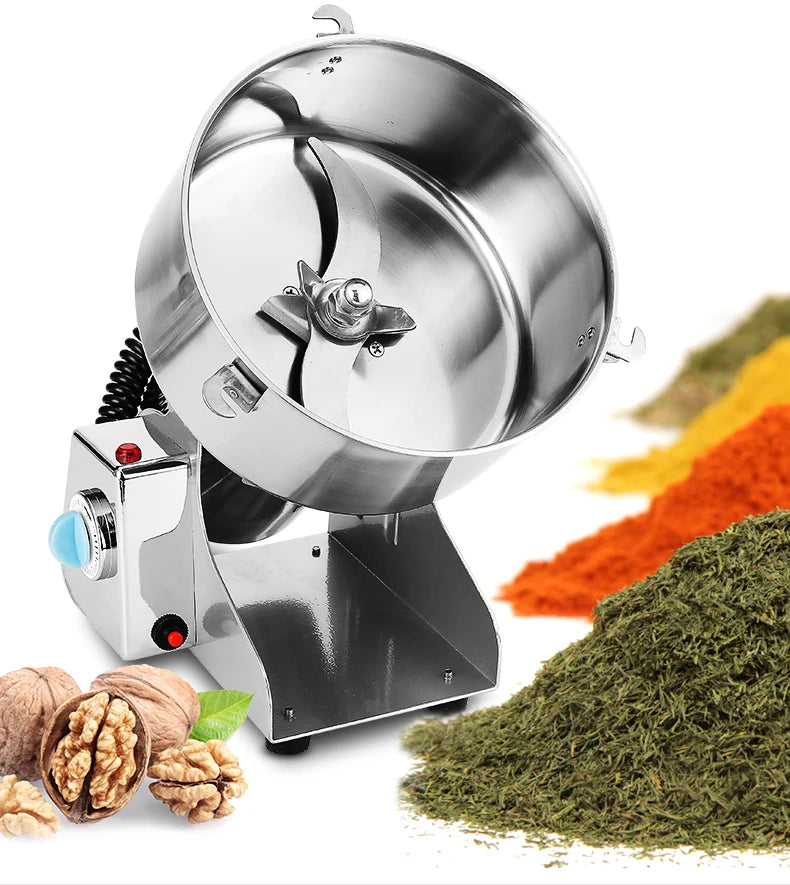 Small Household Electric Swing Type 1500g Dry Food Beans Powder Grinding Machine