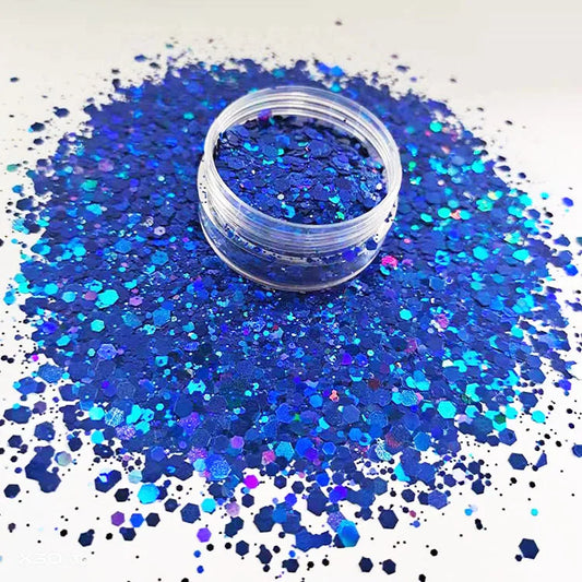 Vintage Hexagon Nail Decoration and Face Painting Flash Powder Art Fine Color Glitter Powder Factory Wholesale by PDG ibma