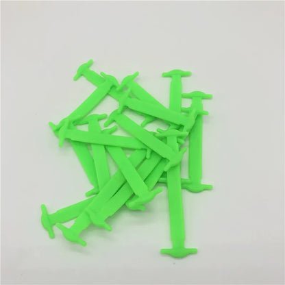 16Pcs Silicone Elastic Shoelaces Elastic Shoe Laces Special No Tie Shoelace for Men Women Lacing Rubber Shoelaces Accessories