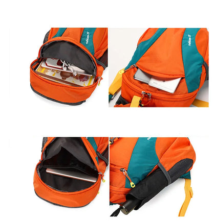 Wholesale Custom 22L Outdoor Waterproof Fashion Open Cycling Hiking Mountain Backpack Large Capacity Sports Bag Oxford