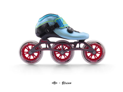 Professional Level Carbon Fiber Inline Speed Skates 5 Colors 110mm*3 PU Alloy Wheel Material Outdoor Speed Roller Shoes Skates