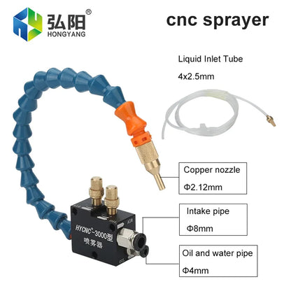 Thread Round Nozzle Coolant Pipe Flexible Plastic Water Oil Coolant Pipe Hose Tube
