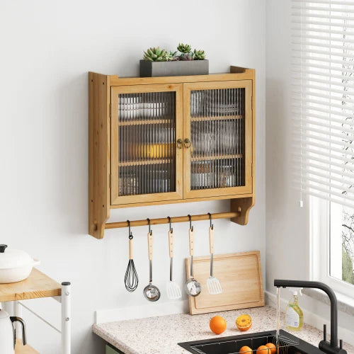 Vintage Double Door Glass Cabinet for Kitchen Storage for Bathroom Kitchen Dining Room Wood Color Unavailable Temu FCJ Platforms
