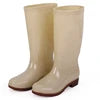 2027 NEW KJ Wholesale High Waterproof Anti-slip Pvc Outdoor Rain Boots Garden Kitchen Use Lining Cheap Adults Rain Shoes