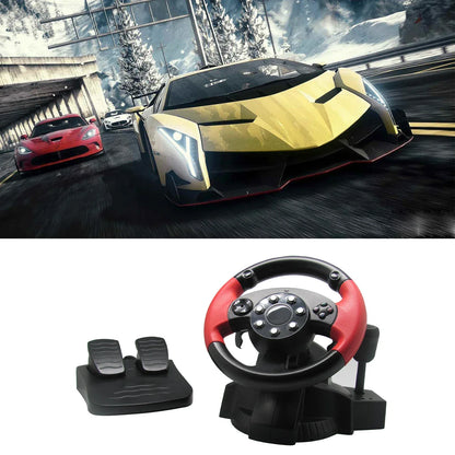 Racing Steering Wheel For PS3 / PS2 Game Steering Wheel PC Vibration Remote Controller Wheels Drive For PC