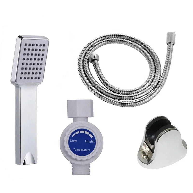 Cost Efficient 6.5 KW Electric Tankless Shower Water Heaters for Outdoor Household Hotel-Wall Mounted Plastic Storage Bathrooms