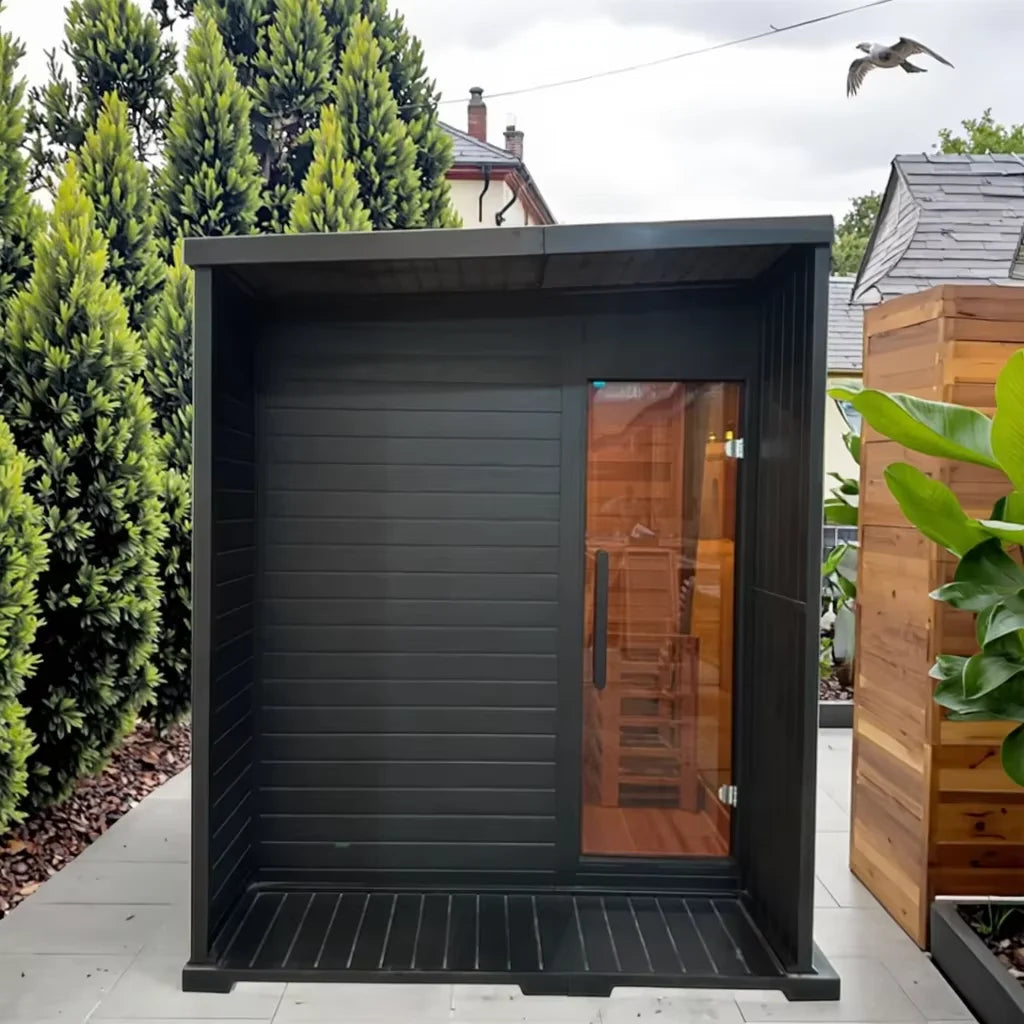 Luxury Panoramic Sauna | Artisan-Crafted From Hemlock & Red Cedar with Advanced Heating | Factory Direct Wholesale