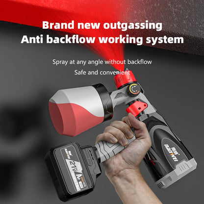 NanWei High Voltage 800W Electric Paint Spray Gun 220v Lithium Nozzle Pneumatic Power Source Battery Operated Paint Equipment