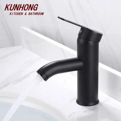 UPC Brushed Nickel Stainless Steel  Bathroom Basin Faucet Tap Single Handle Cold and Hot Water Mixer Torneiras Banheiro