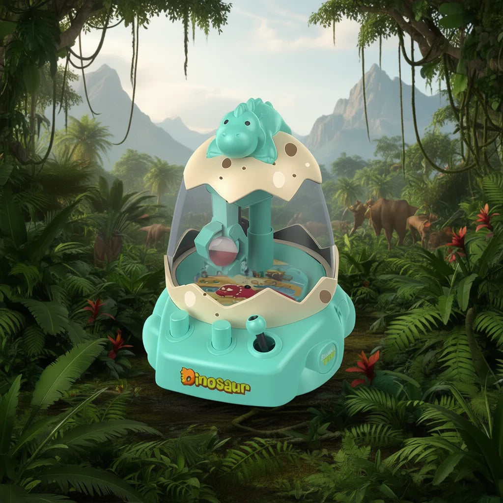 Dinosaur Egg Crane Toy Plastic TPR Kids Game For Boys 4-6Y Assembly Required Jurassic World Theme Animal Playset