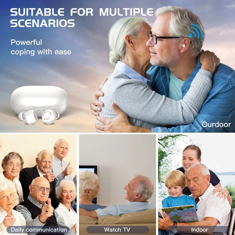 New Design GM-305 Binaural Magnetic Rechargeable Voice Amplifier Wireless Elderly Hearing Aid