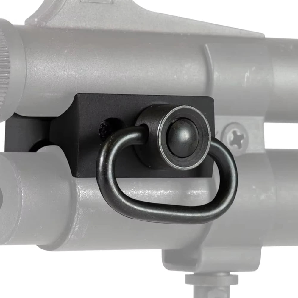 Hunting Quick Release 3-Slot Sling Swivel Mount Barrel Clamp with Aluminium Alloy Flashlight Light Mount
