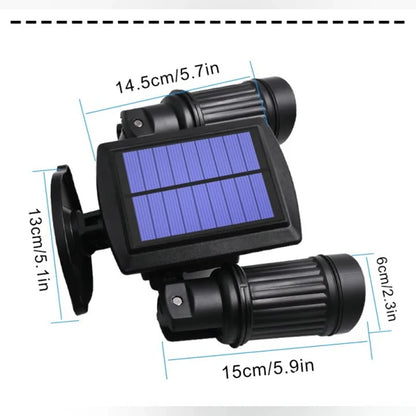 Two Adjustable Heads 180 Detection Angle 10W  COB Waterproof LED Outdoor Motion Sensor Security Flood Lights