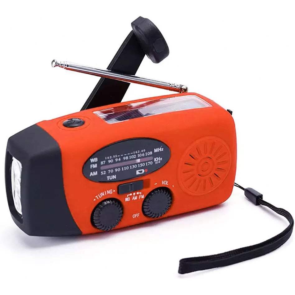 Home System Camping Light Storm Receiver Am/fm/noaa Emergency Radio Hand Crank Solar Weather Fm Radio 2000mah