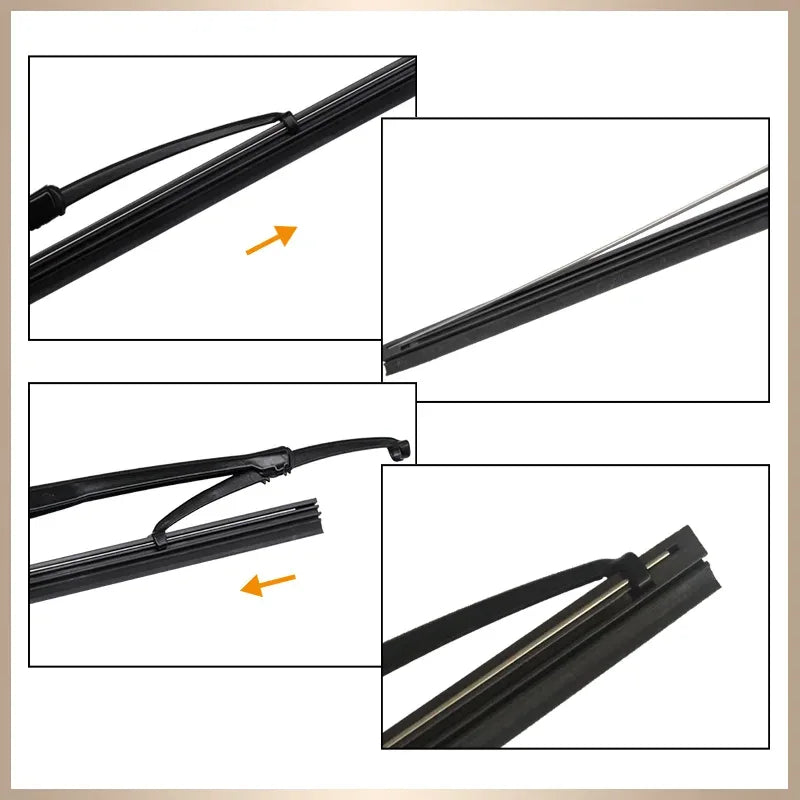 Car Vehicle Insert Rubber strip Wiper Blade (Refill) 6mm Soft 14" 16" 17" 18" 19" 20" 21" 22" 24" 26" 28" 1pcs Accessorie