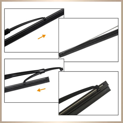Car Vehicle Insert Rubber strip Wiper Blade (Refill) 6mm Soft 14" 16" 17" 18" 19" 20" 21" 22" 24" 26" 28" 1pcs Accessorie