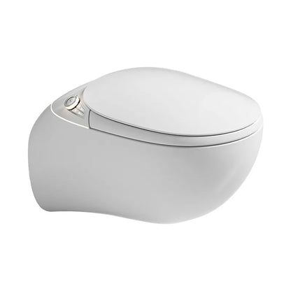 Wall Mounted Built in Oval Toilet with Built in Water tank Fully Automatic Siphon Type Wall Mounted Smart Toilet for Home Use