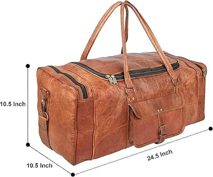Luxury Zipper Duffle Bag Custom Pattern Genuine Leather for Men Women Business Outdoor Travel Designer Duffel Bag