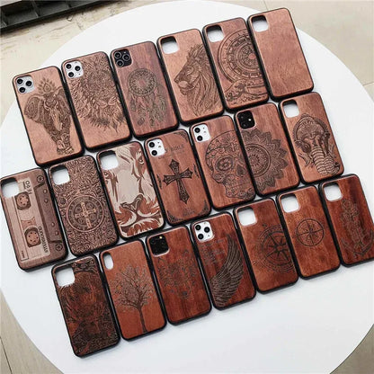 Natural Wood Phone Case For Xiaomi Mi 9 10 11 12 13 14 15 Pro Cover For Xiaomi 15 14 12S 12X 13 Ultra Wood Funda DIY Shell Coque