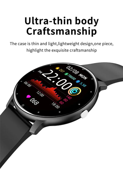 LIGE 2024 Smart Watch Men 1.28" Full Touch Bracelet Fitness Tracker Sports Watches Bluetooth Call Smart Clock Women Smartwatch
