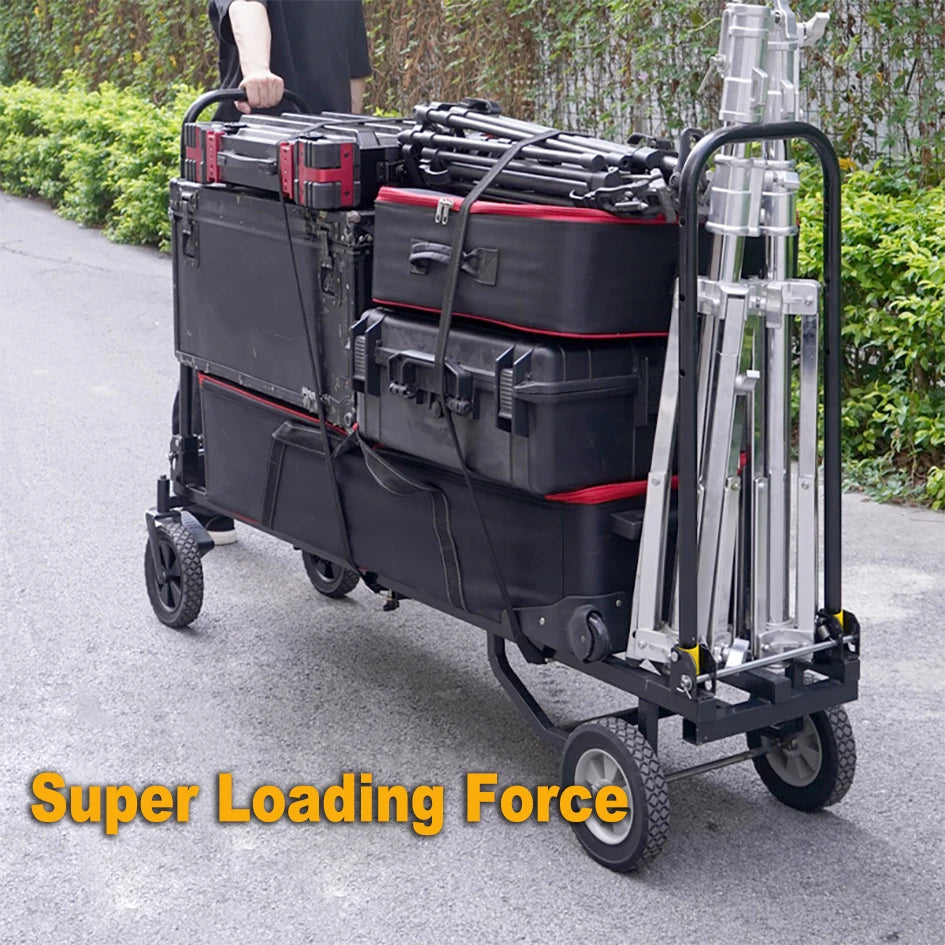 Alumotech C100 Multifunction Portable Carbon Steel Trolley Cart for Photography Film Loading Tool TV Broadcast