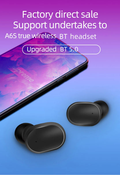 VALDUS BT 5.0 A6S TWS Boat Wireless in Ear Gaming Earphone Noise Cancelling Mini Sport Waterproof Earbuds Headphones