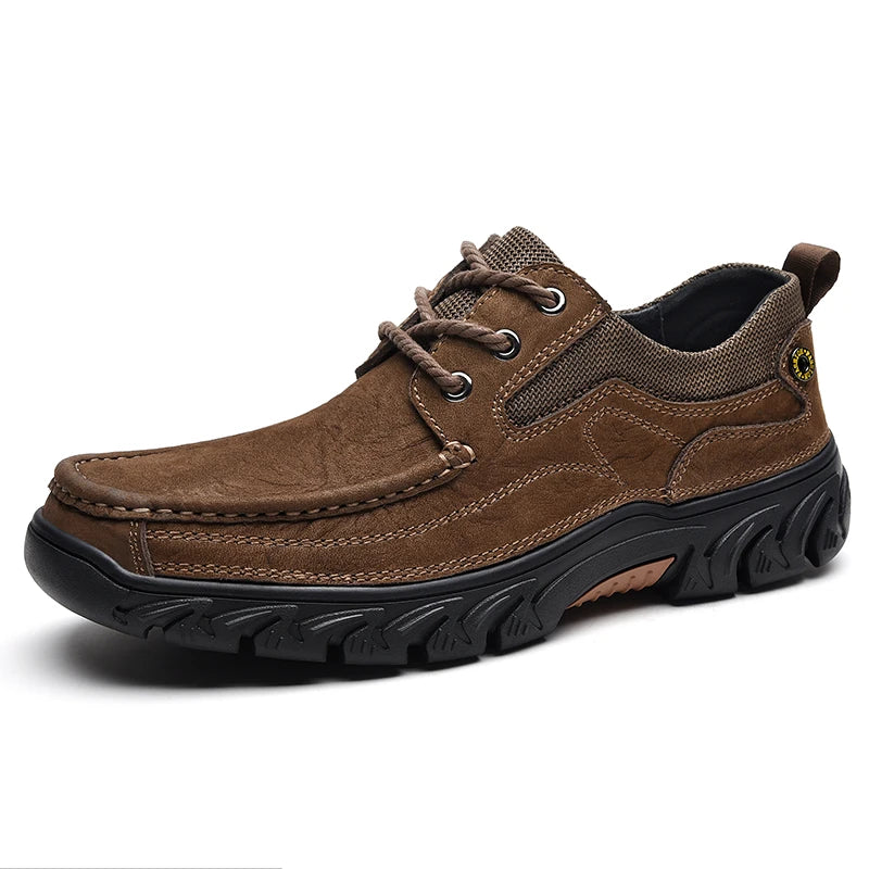 2025 Genuine Leather Sports Shoes Comfortable Fashion Lace up Men Outdoor Sports Sneakers Shoes