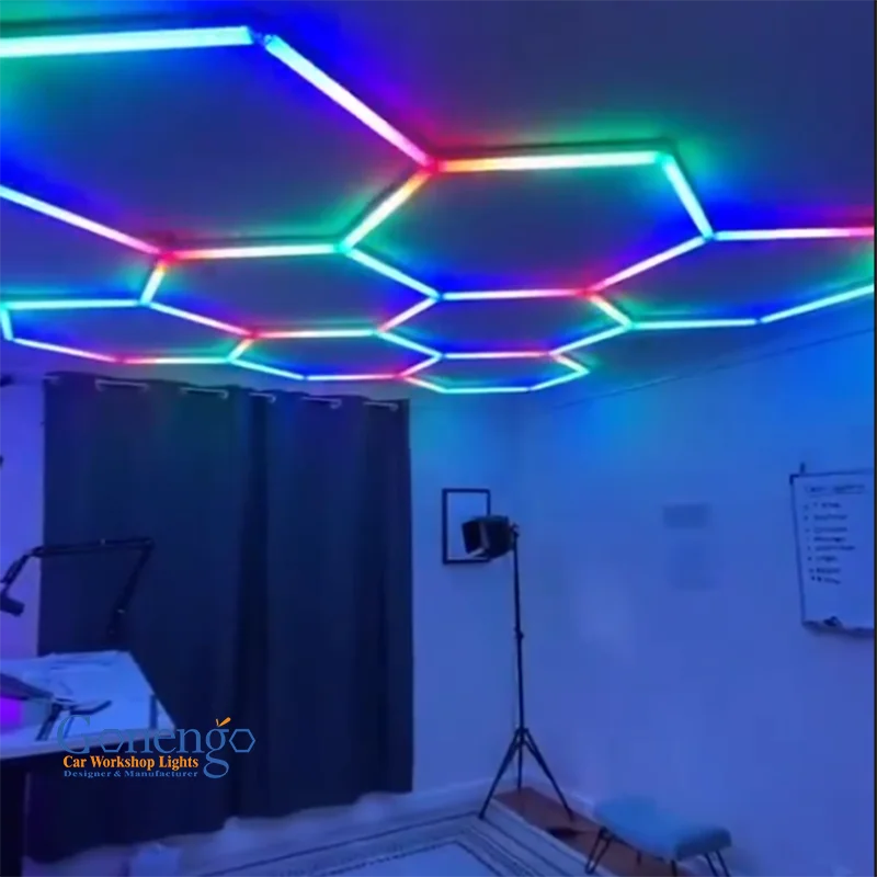 Wholesales Hexagonal Shape Rgb Night Club Ktv Stage Lighting Equipment Professional