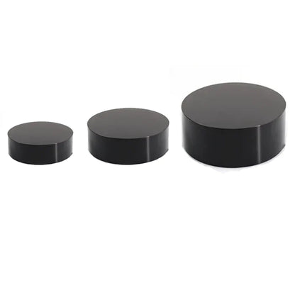 Set 3 Black Acrylic Cylinder Display Stands-Elegant Eco-friendly Portable for Wedding Christmas Graduation Party Decorations