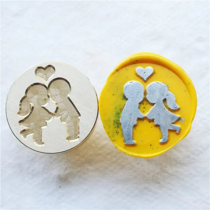 Greeting stamp with love thank you happy birthday christmas handmade Wax Seal Stamp Retro Antique Sealing Wax baby friend gifts