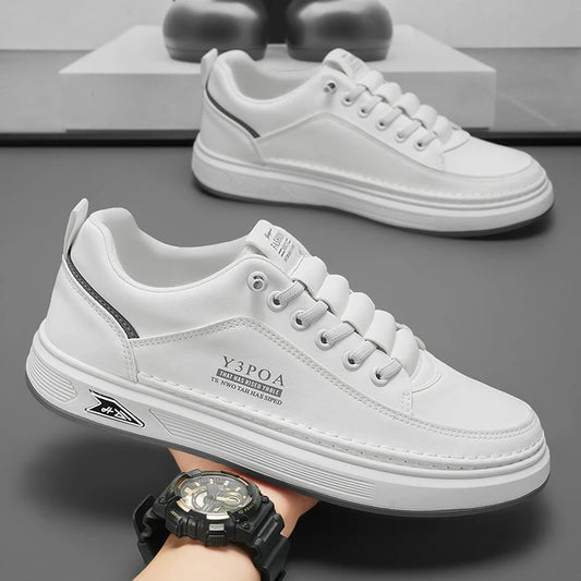Y Men's Shoes New Breathable Little White Shoes Trendy and Versatile One-footed Street Athleisure Board Shoes
