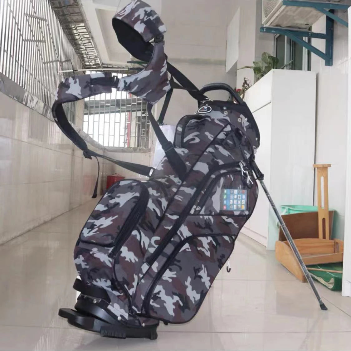 Lightweight and Durable Design 6-Way Divider Polyester Golf Bags with Comfortable Double Straps Golf Stand Bag