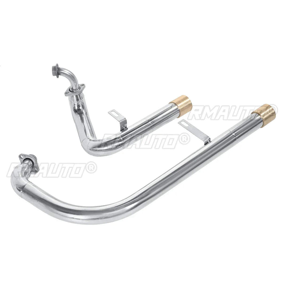 Motorcycle Long Exhaust Muffler Pipe Full System + Silencer for Yamaha Virago XV125 XV250 Moto Stainless Steel Exhaust Pipes