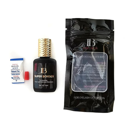 5 Bottles IB Super Bonder Eyelash Extension Glue 15ml IB Primer Professional Clear False Lash Adhesive Makeup Tools Wholesale