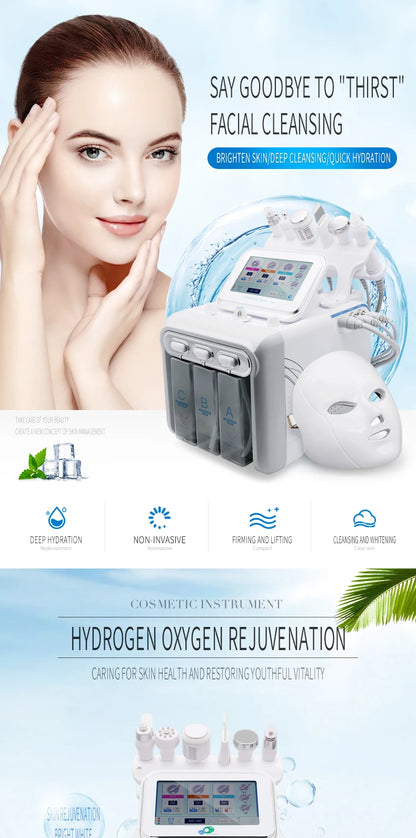 The Latestskin and Eye Multi-function Hydrogen and Oxygen Bubbles,Cleansing and Hydrating Beauty Machine
