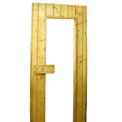 Sauna Full Glass Door Dry Sauna with Sauna Wooden Door