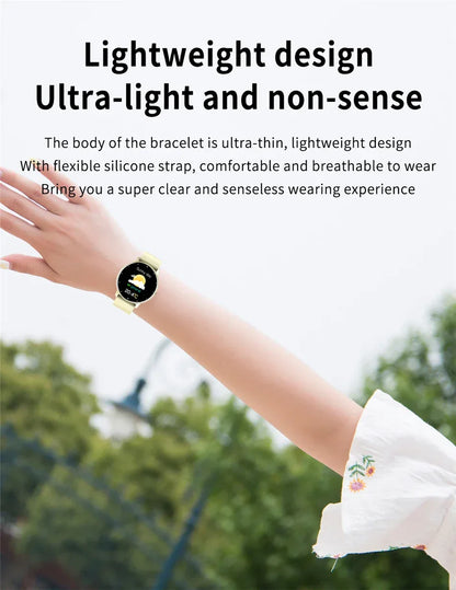 LIGE 2024 Smart Watch Men 1.28" Full Touch Bracelet Fitness Tracker Sports Watches Bluetooth Call Smart Clock Women Smartwatch