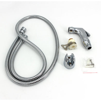 Portable Plastic Bathroom Toilet Shattaf Set for Travellers Includes Bidet Sprayer