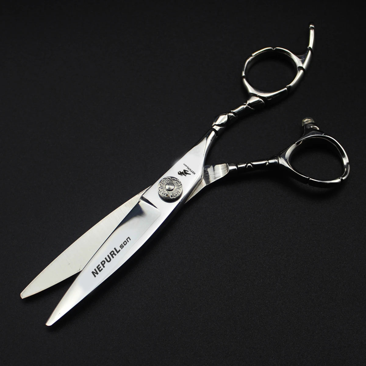 6.0 Inch FZC New Fashion Design Beauty Barber Flat Scissors Tooth 1 Set of 5 Kind of Scissors Single Hairdressing Scissor HS-860