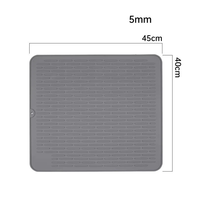 Silicone Dish Quick Bar Drying Dining Table Bath Mat Custom Logo Foldable Kitchen Large Microfiber