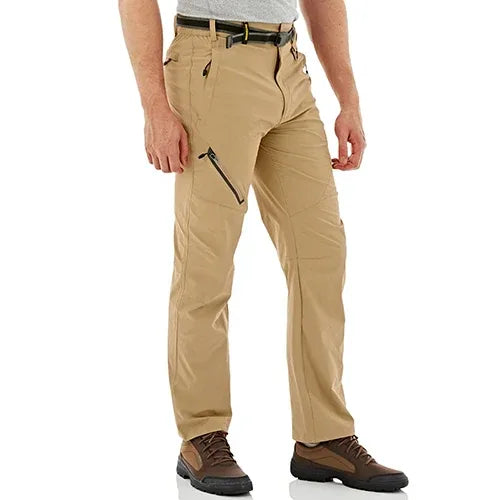 TACVASEN Quick Dry Outdoor Hiking Pants Men Summer Lightweight Rip-stop Cargo Work Trousers Multi-Pockets Camping Fishing Pants
