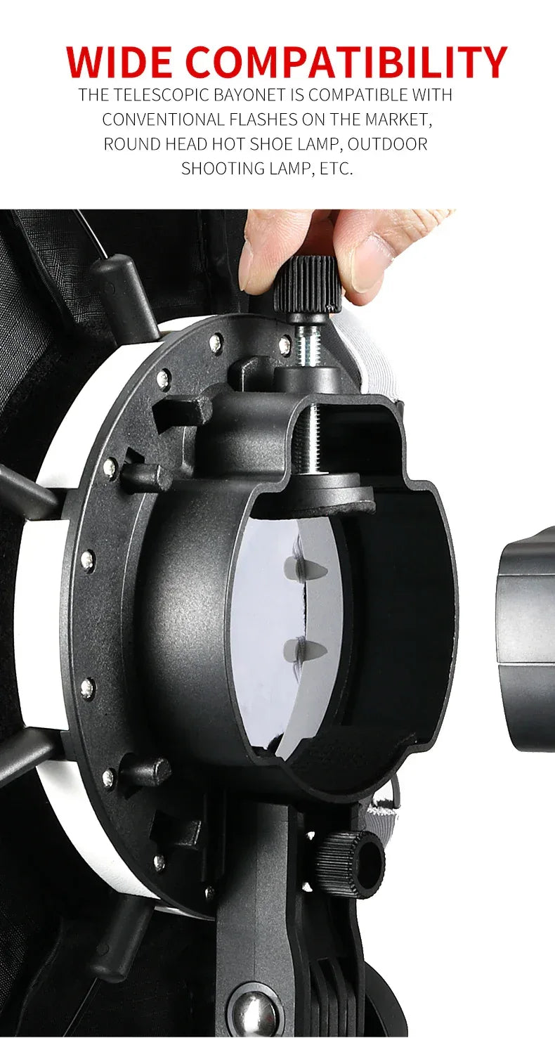 TRIOPO Newest KX 65CM Softbox Octagon Umbrella Light Box For Godox AD200 V1 Speedlite Flash Light Photography Studio Accessories