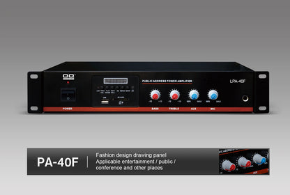 QQCHINAPA 40W PA System Home Theatre Power Amplifier With Blue Tooth,FM Radio for Passive Speakers