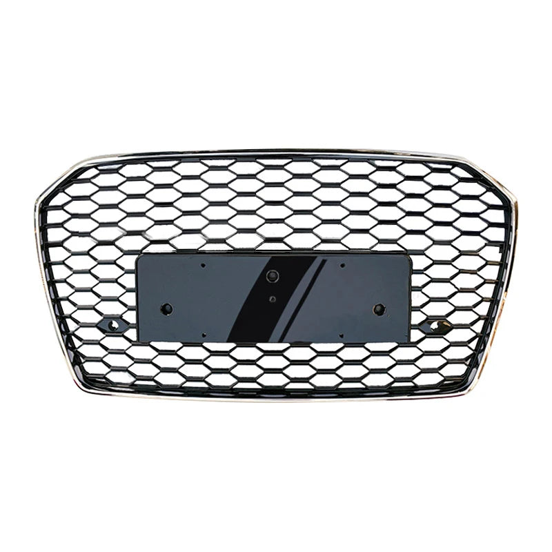 Fast Shipping Car A6 S6 Front Bumper Hood Grill RS6 Look Gloss Black Front Grill for Audi A6 S6 C7.5 2016 2017 2018