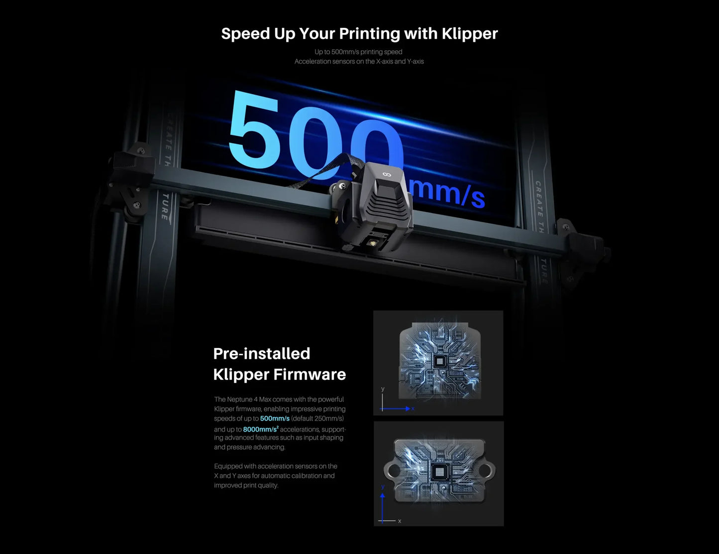 Neptune 4 Max 500mm/s Massive Print Size FDM 3D Printer