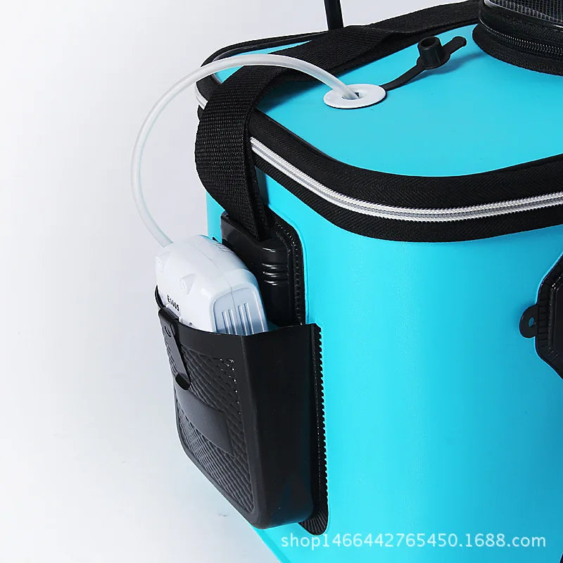 EVA Portable Fishing Bag Folding Thicken Live Fishing Box Tank Bucket Camping Fishing Tackle Fishbox Storage Bag fishing gear