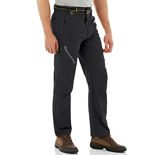 TACVASEN Quick Dry Outdoor Hiking Pants Men Summer Lightweight Rip-stop Cargo Work Trousers Multi-Pockets Camping Fishing Pants